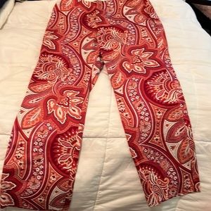 Banana Republic Patterned Pants Sz 10